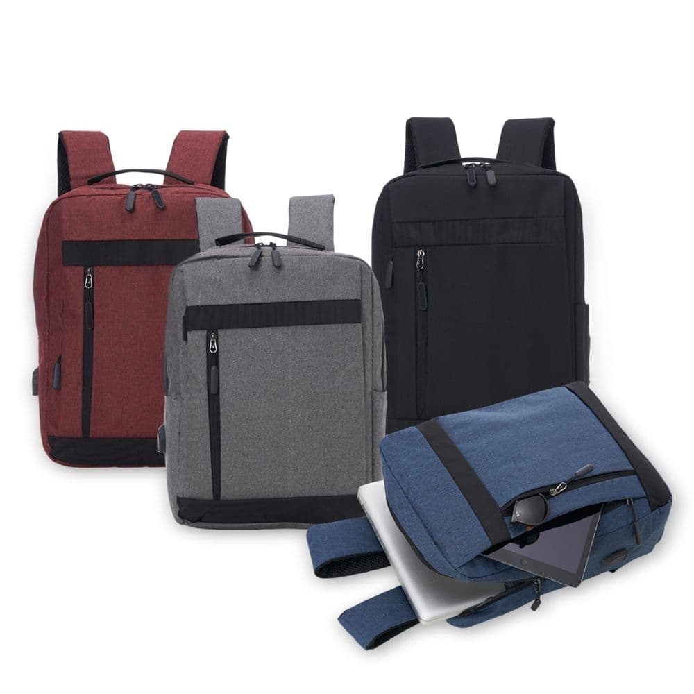 Mochila de Nylon USB 21L 01325 Personalizada