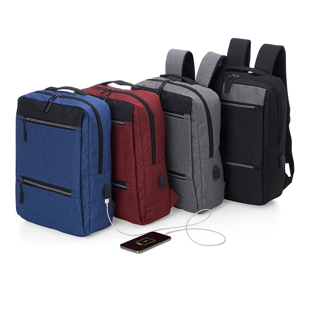Mochila de Nylon USB 21L 01326 Personalizada