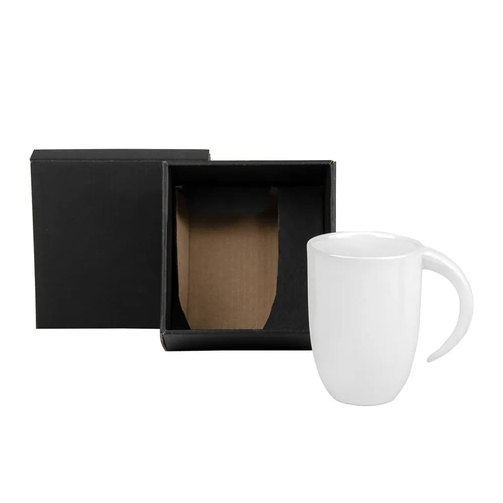 Caneca Em Cerâmica Branca - 350Ml CO-01350