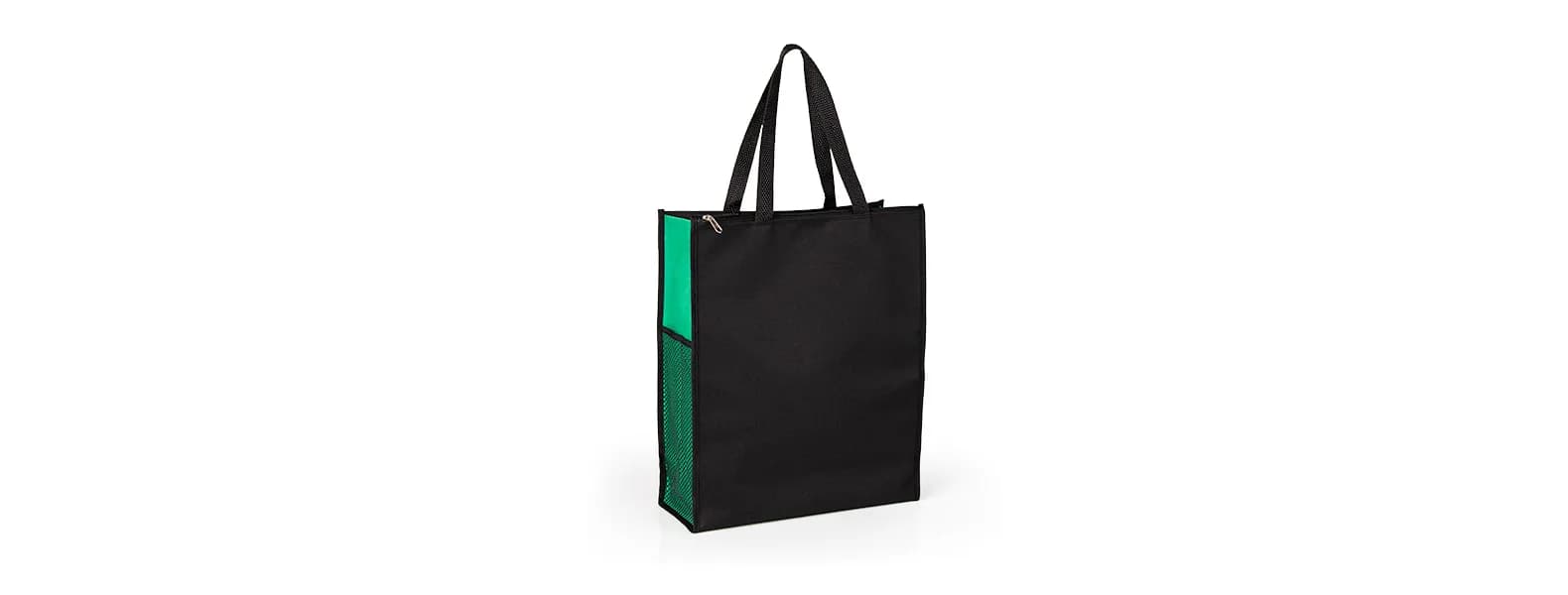 Sacola De Mão Em Nylon 600 - Preta/Branca CS-03040