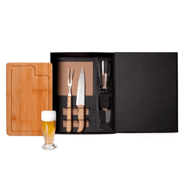 Kit Para Churrasco Com Copos - 5 Peças KT-9027L