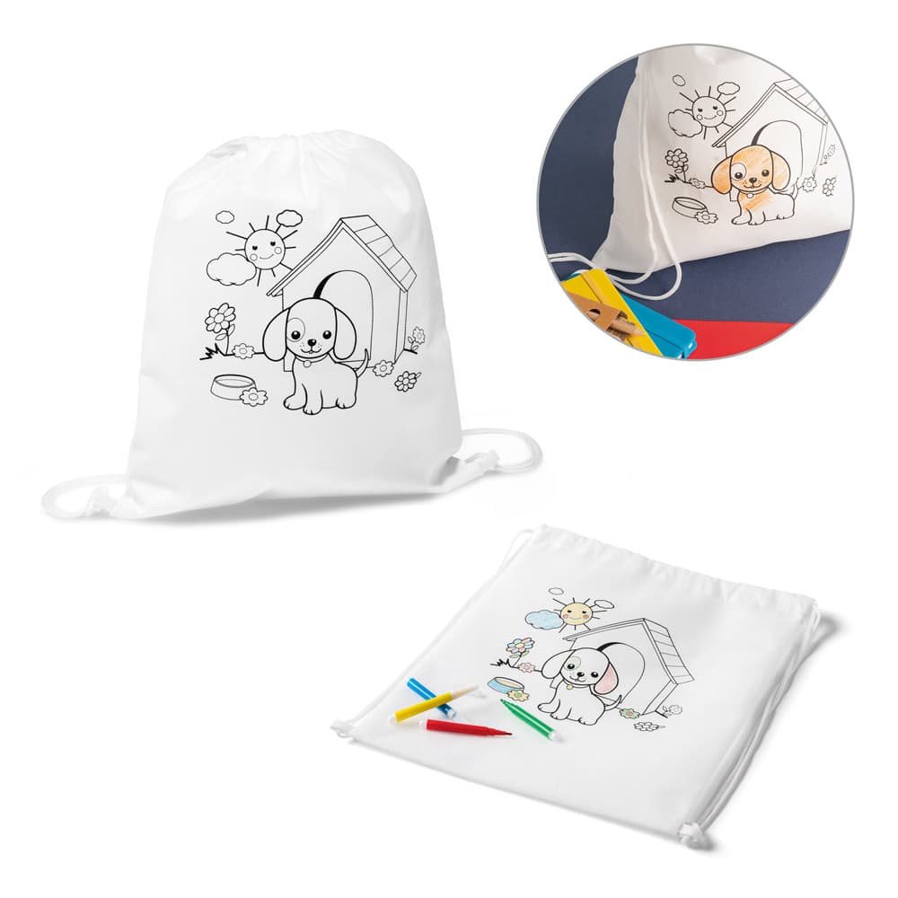 BALOO. Sacola Tipo Mochila Para Colorir 52619