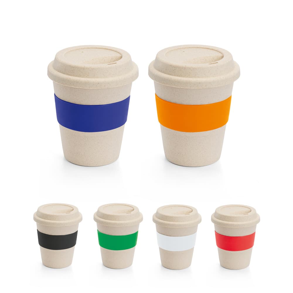 LATTE. Copo de viagem em fibra de bambu e PP 380ml 94067