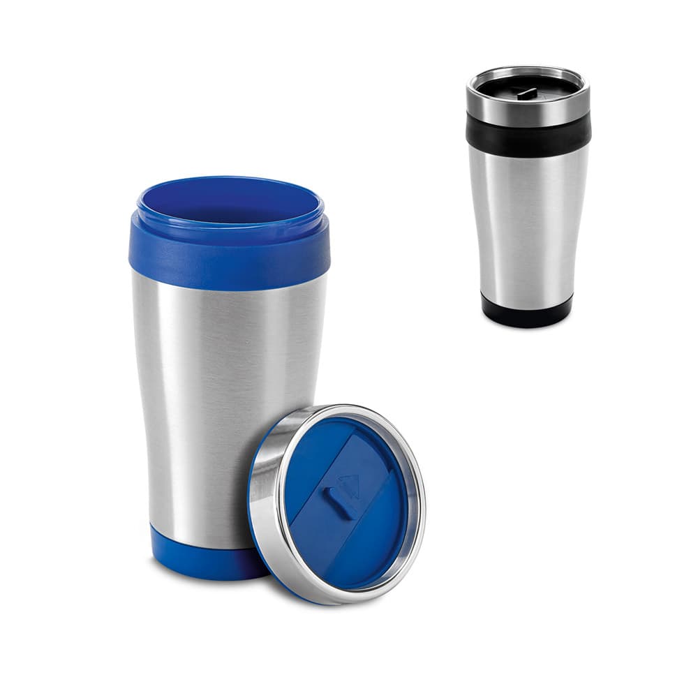 BATUM. Copo térmico de viagem em aço inox e PP 420ml 94625