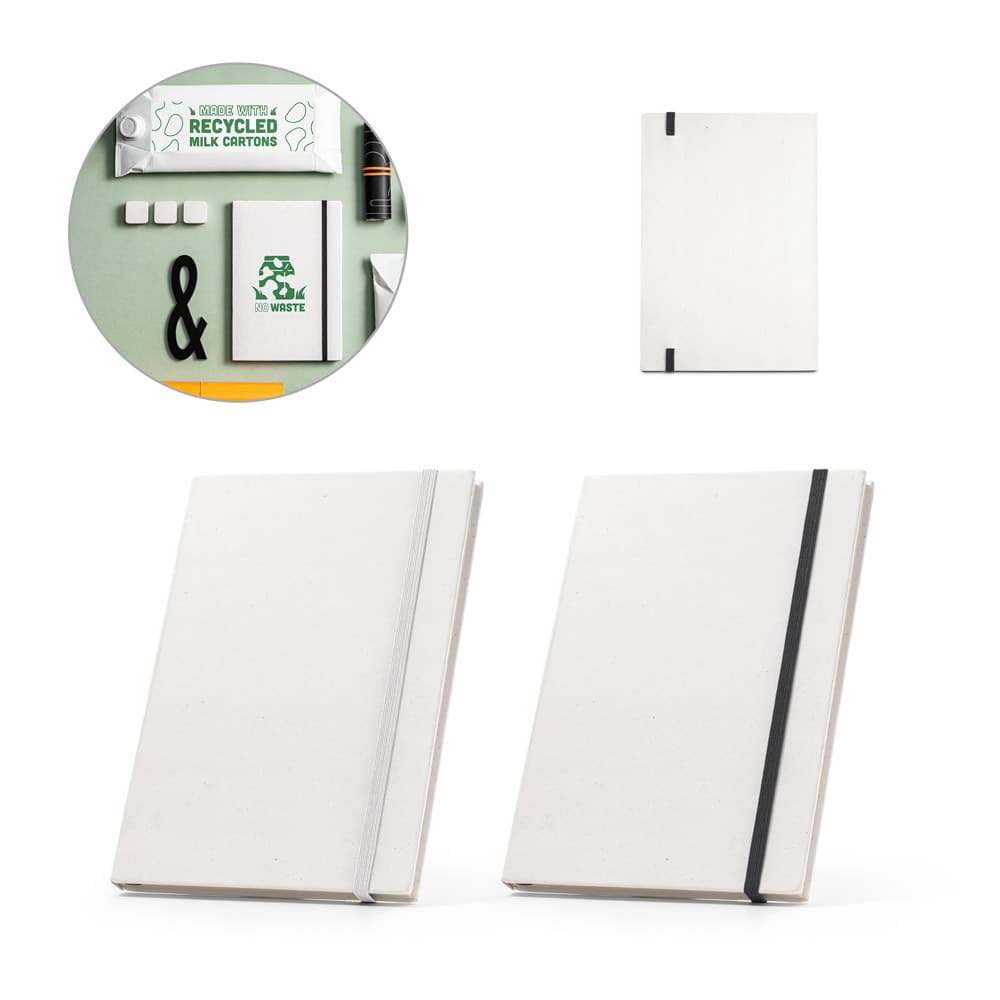 MILKY. Caderno A5 Produzido com Pacotes de Leite Reciclados 93271