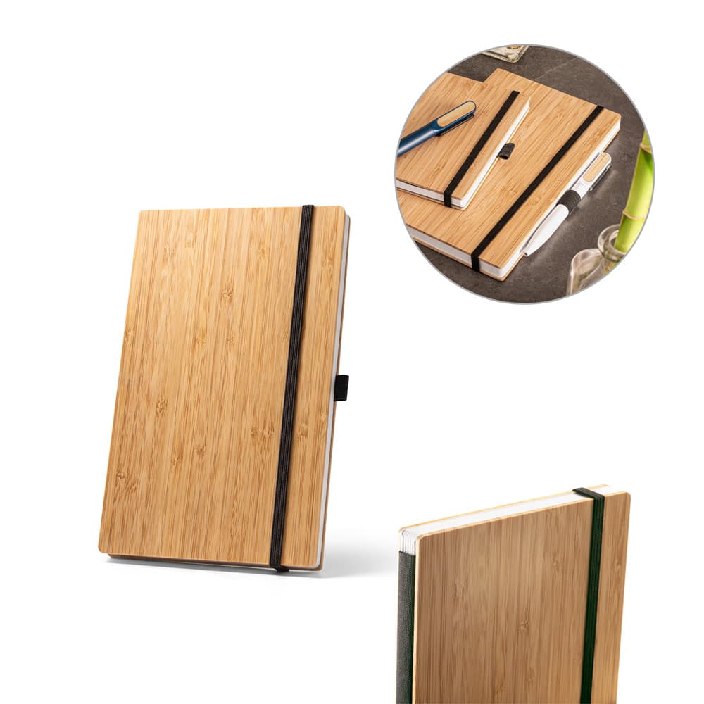 BUARQUE POCKET. Caderno De Bolso De Capa E Contracapa Em Placa De Bambu E Lombada Em Poliéster 100% Reciclado (100% Rpet) 93583