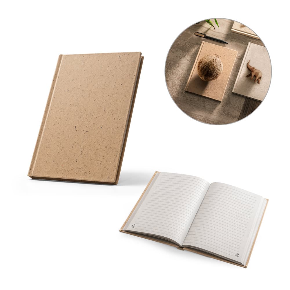 COCOPAD. Caderno A5 em Casca de Coco e Trapos de Algodão 93622