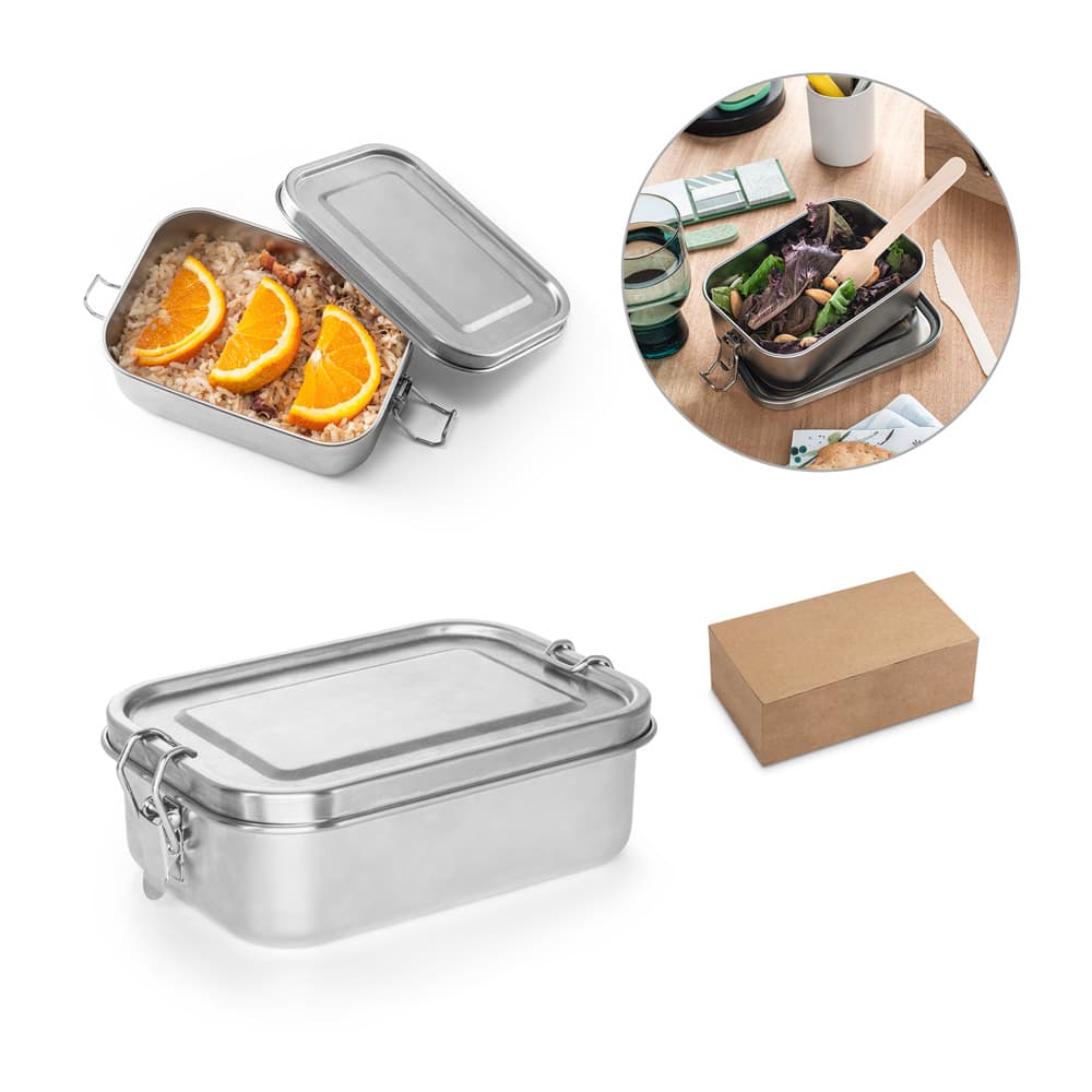 ALLSPICE. Lancheira. Marmita Hermética em Aço Inox 750ml 94277 Personalizada