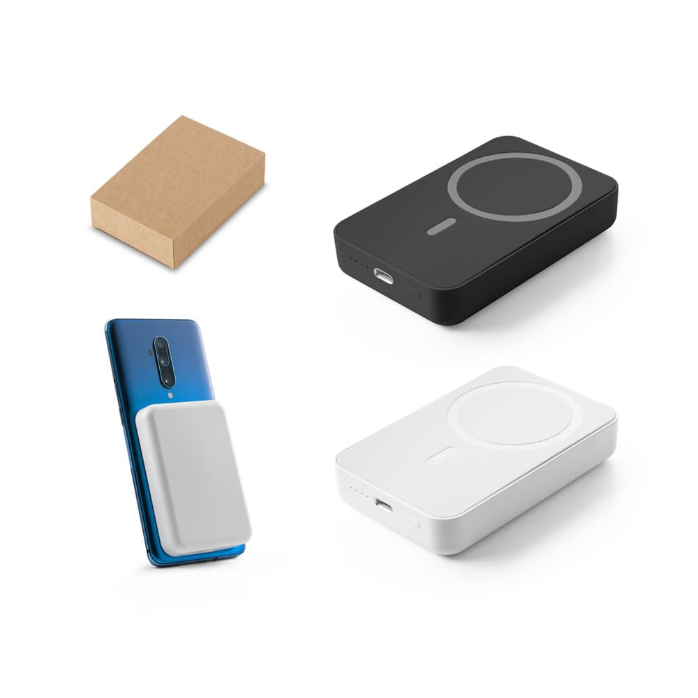 AMPERE 10. Bateria Portátil 10.000mAh Em ABS 100% Reciclado 10'000 Mah 97167 Personalizado