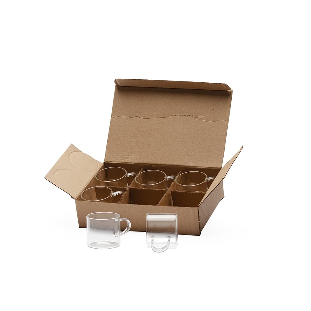 Kit Xícaras De Vidro 6 Peças 08295