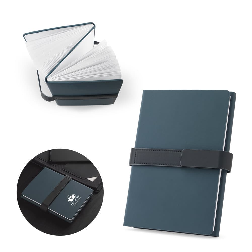 HILST. Caderno A5 Com Capa Dura Em PU 50% Reciclado Estruturado Em Duas Partes: A Primeira Tem 128 Páginas Pautadas E A Segunda 128 Páginas Lisas 53654