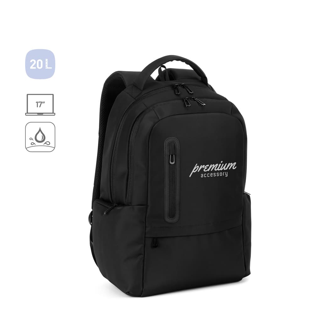 Boston Solid. Mochila Para Notebook (17") Em Nylon 150D Com 2 Compartimentos Acolchoados 92530