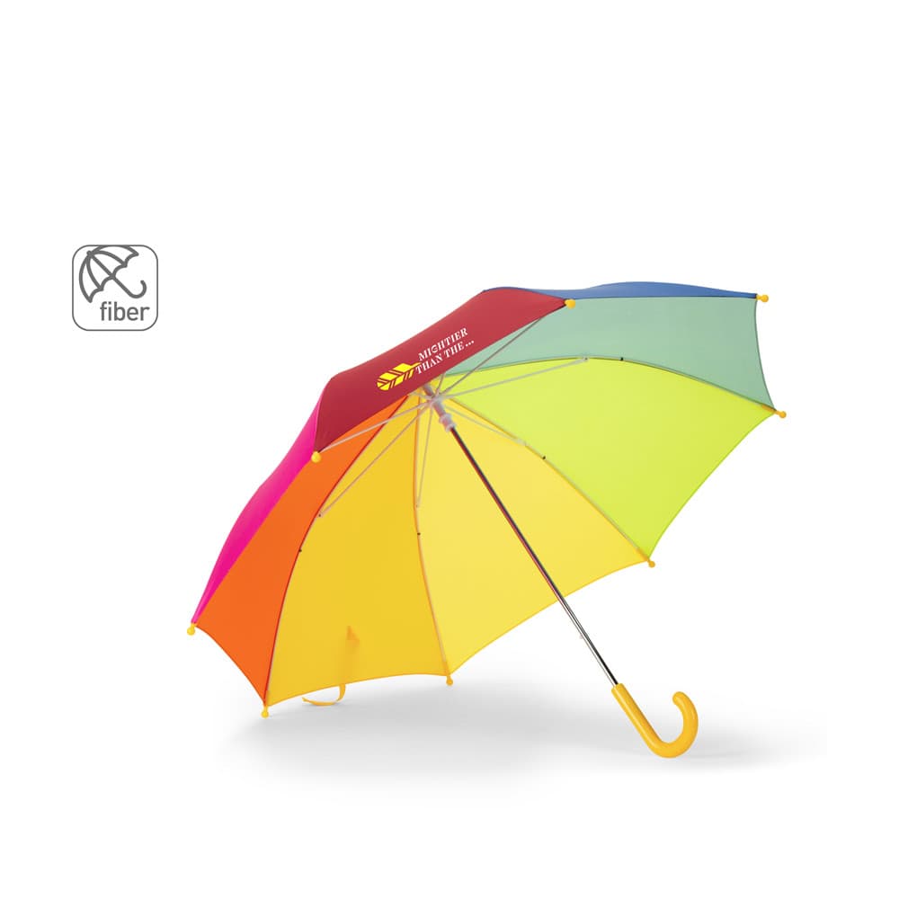Olivia. Guarda-Chuva Colorido Para Criança De 19" Em Poliéster 190T 99168