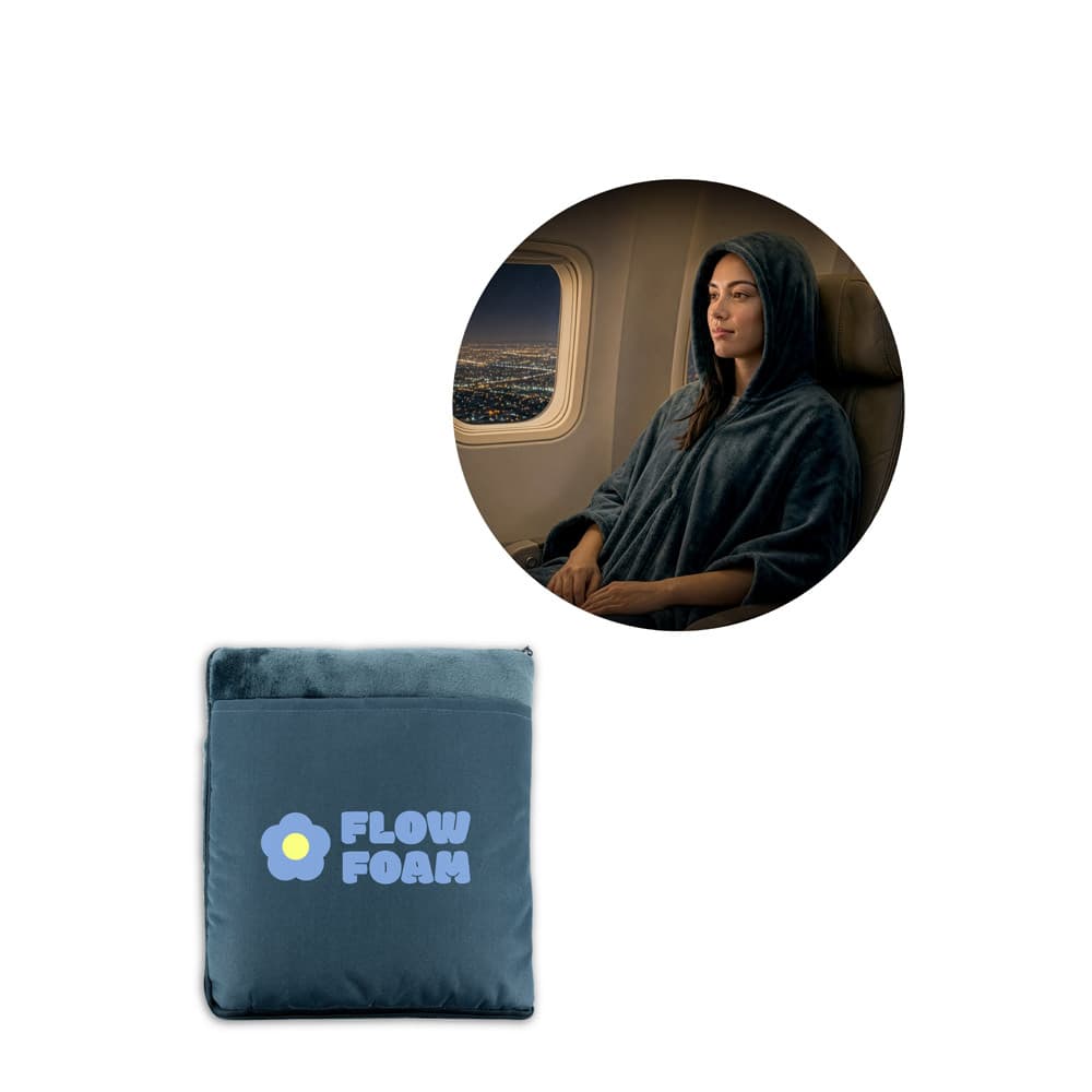 Snuggy. Manta 3 Em 1 Em Tecido Polar (220 G/M²) Ideal Para Viagens 99178
