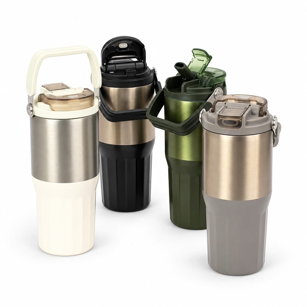Copo Térmico Com Tampa E Canudo 700Ml 19114
